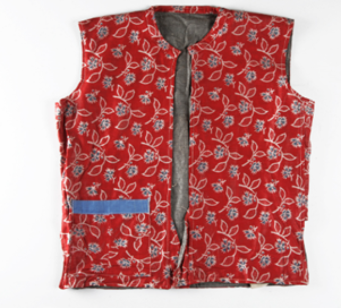 A floral design waistcoat A floral design waistcoat