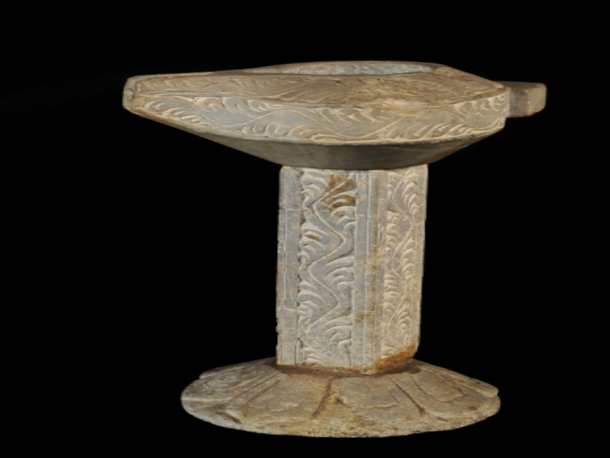 Engraved Stone Lamp Engraved Stone Lamp