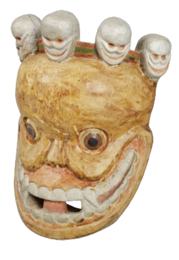 Monpa Tribe’s Wooden Skull Mask Monpa Tribe’s Wooden Skull Mask