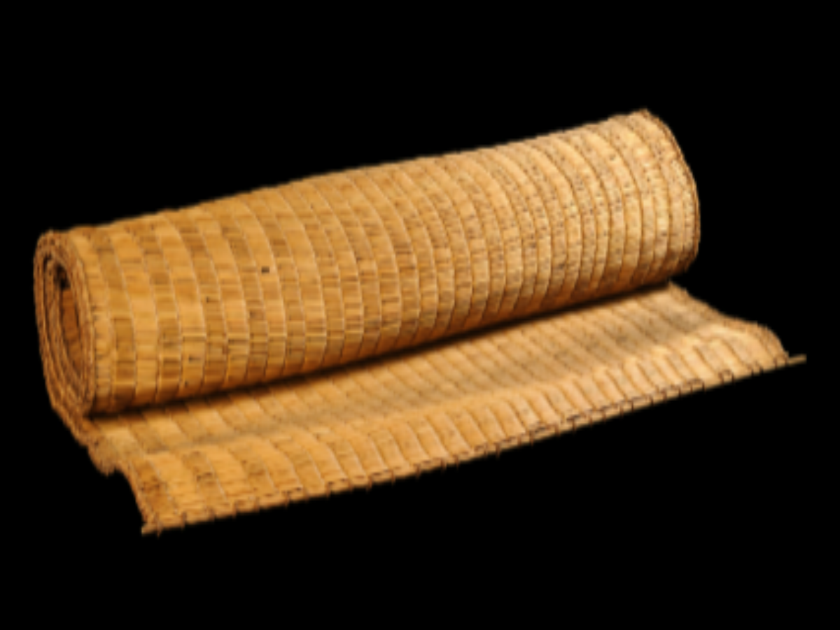 A handwoven grass mat A handwoven grass mat