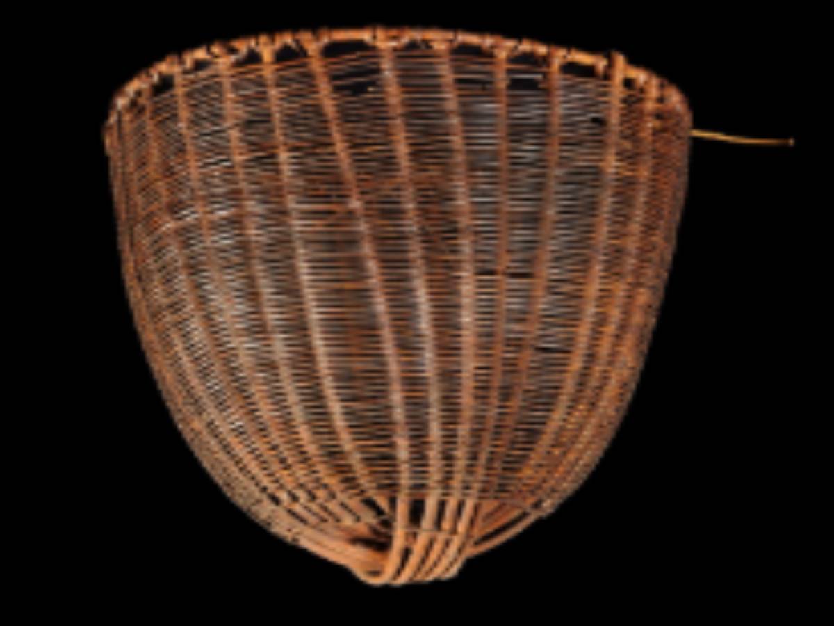 Cane Basket crafted by Onge tribe Cane Basket crafted by Onge tribe