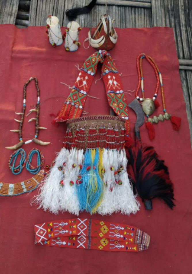 Traditional Attire of Konyak Men Traditional Attire of Konyak Men