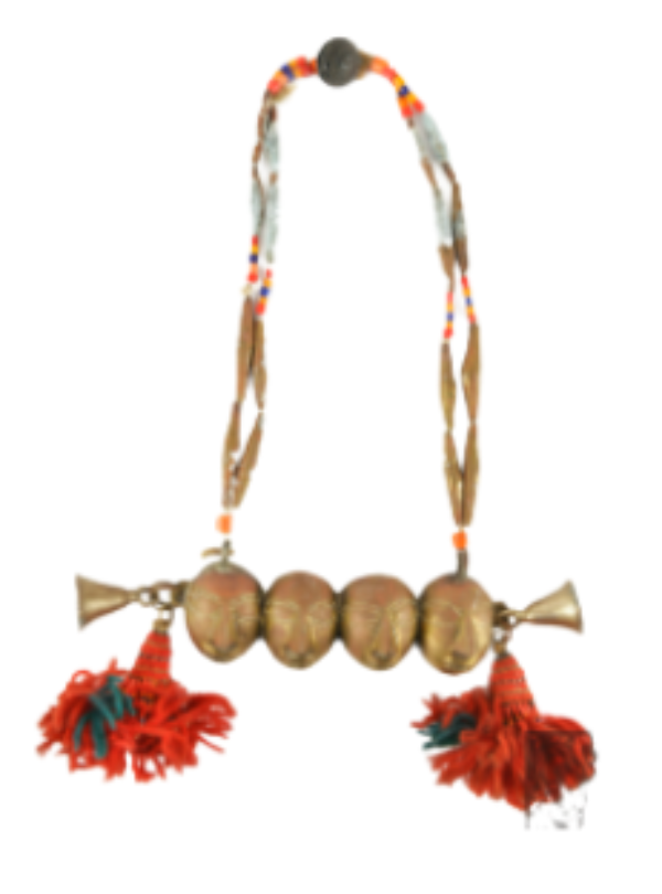 Headhunter’s Necklace with Brass Pendants Headhunter’s Necklace with Brass Pendants