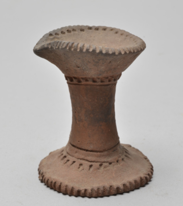 An Earthen Clay Lamp of the Saora Tribe An Earthen Clay Lamp of the Saora Tribe