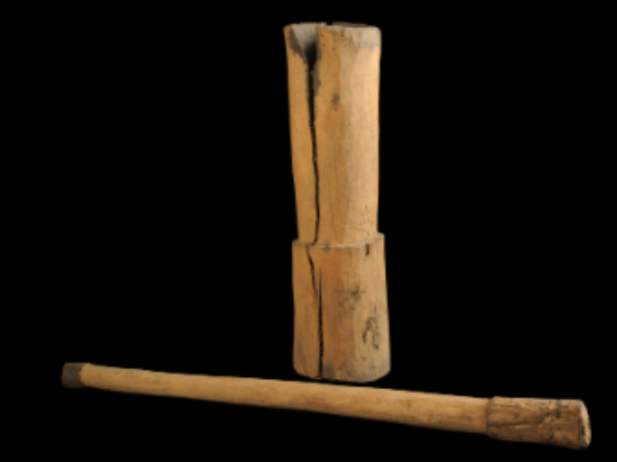 Wooden Mortar of birhor Wooden Mortar of birhor
