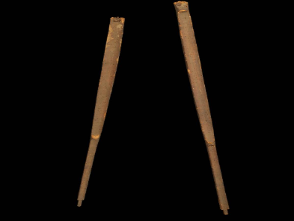 Split bamboo bow stave Split bamboo bow stave