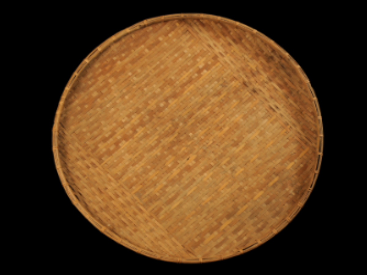 Circular bamboo tray Circular bamboo tray