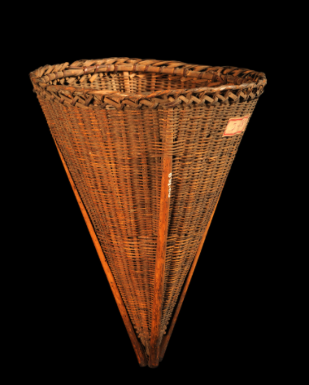 Conical Bamboo Basket of Angami Naga Tribe Conical Bamboo Basket of Angami Naga Tribe