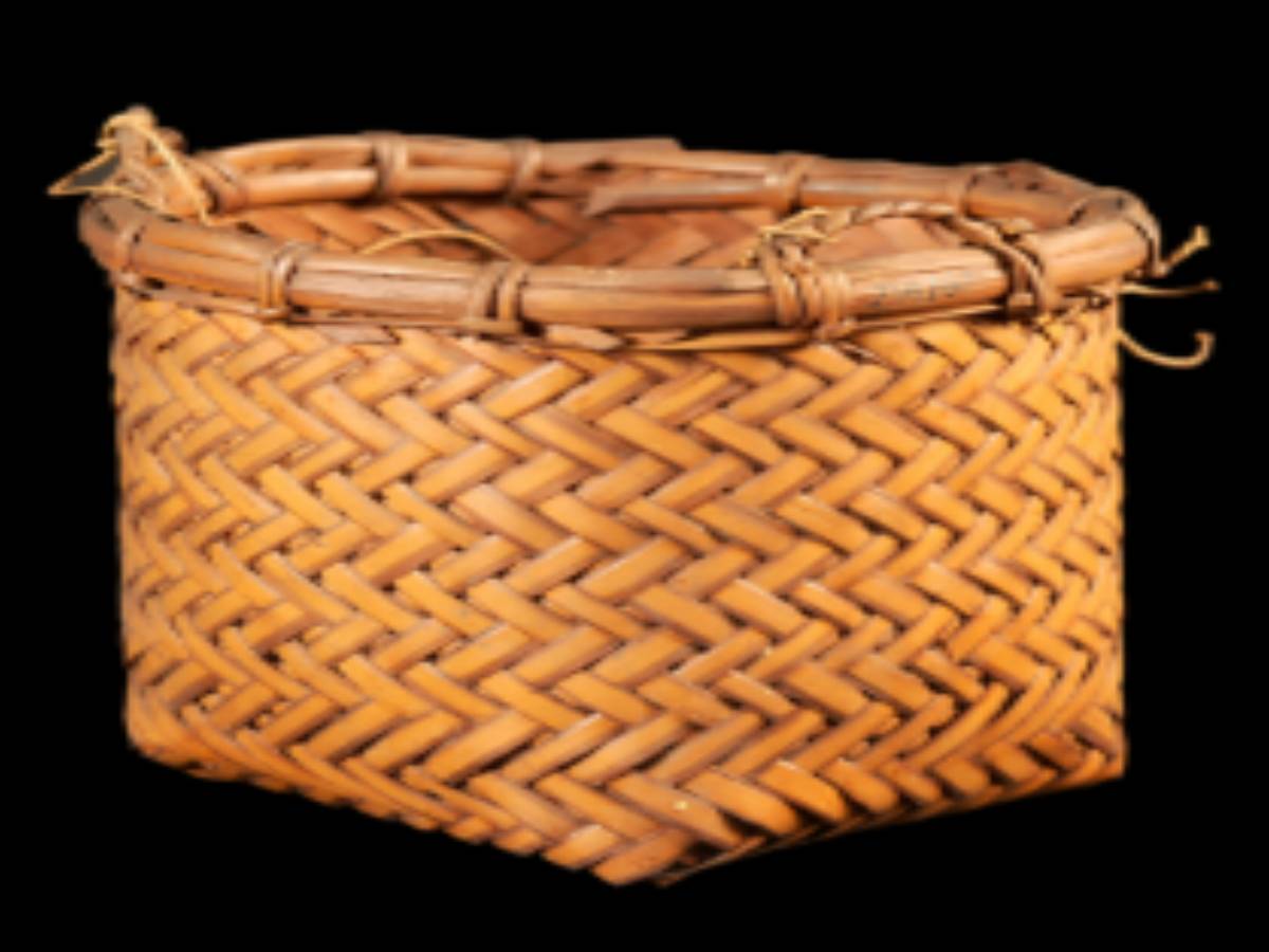 Square basket of adi tribe Square basket of adi tribe
