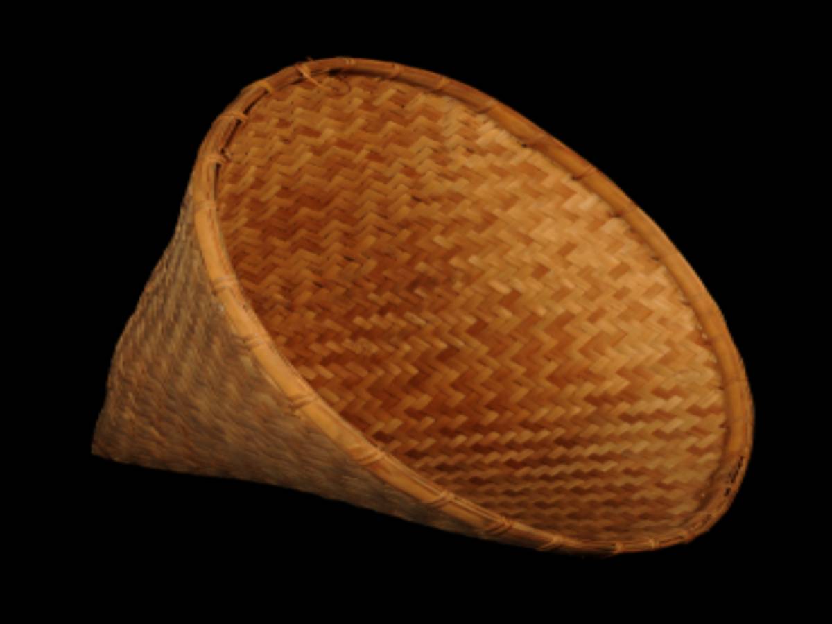 finely woven conical bamboo sieve finely woven conical bamboo sieve