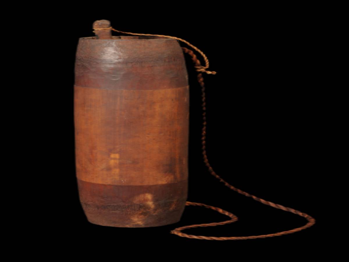 Bamboo Water Bottle of the Rabha Tribe Bamboo Water Bottle of the Rabha Tribe