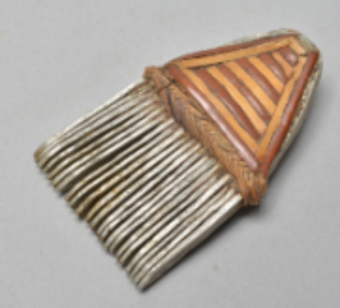 Metallic strip Bamboo Comb Metallic strip Bamboo Comb