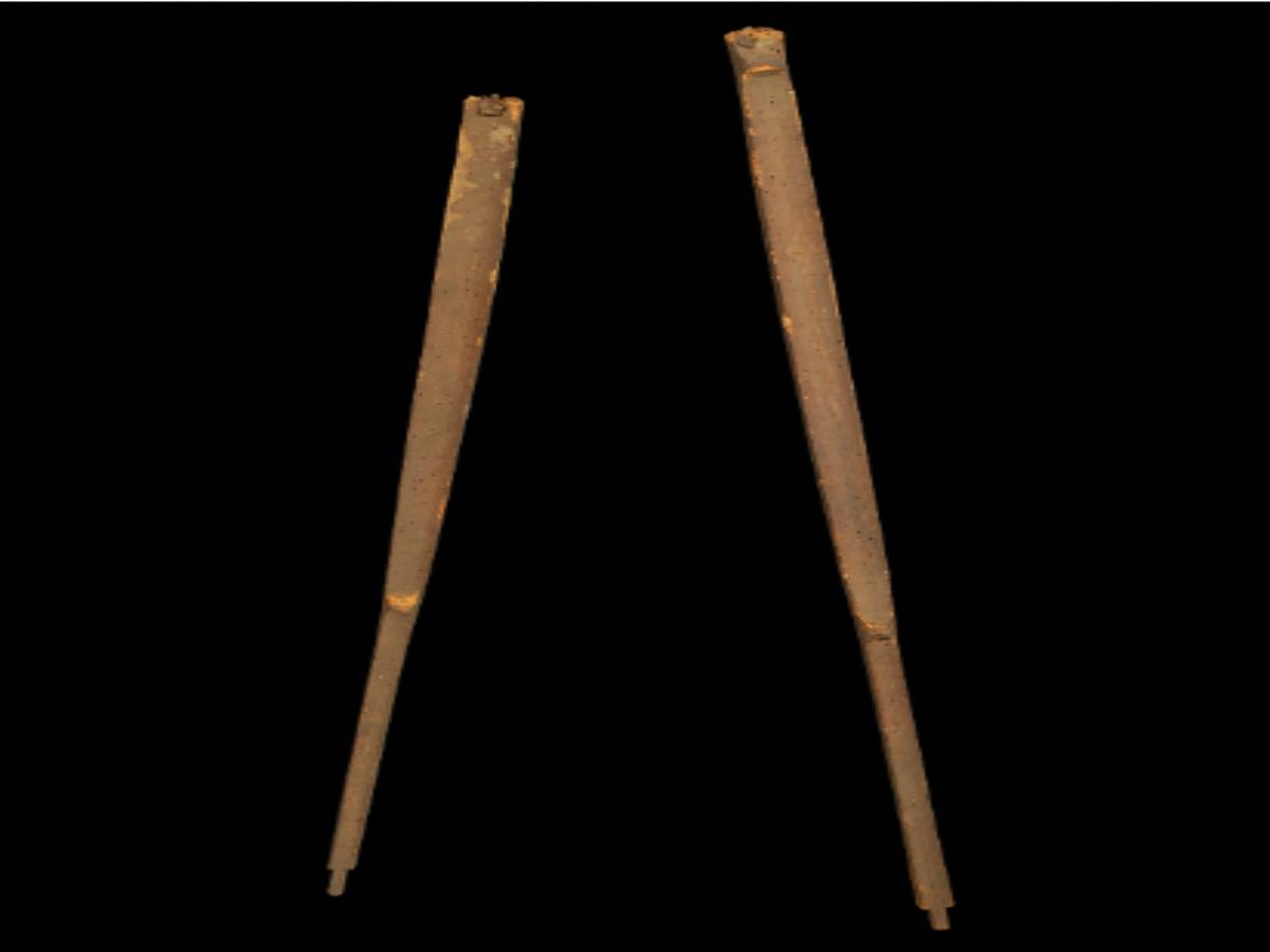 Split bamboo bow stave Split bamboo bow stave