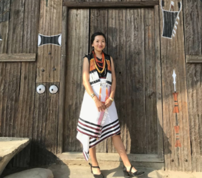 Traditional Attire of the Angami Naga Tribe in Nagaland Traditional Attire of the Angami Naga Tribe in Nagaland