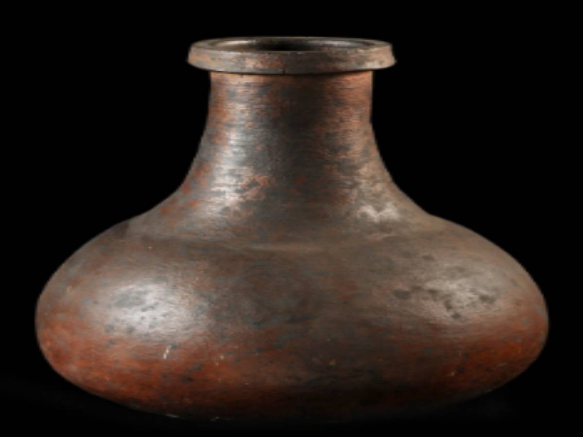 This earthen pitcher is traditionally made from baked clay This earthen pitcher is traditionally made from baked clay