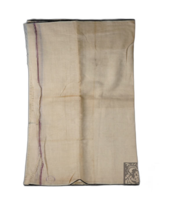 Traditional Woven Dhoti with Black Selvedge Traditional Woven Dhoti with Black Selvedge