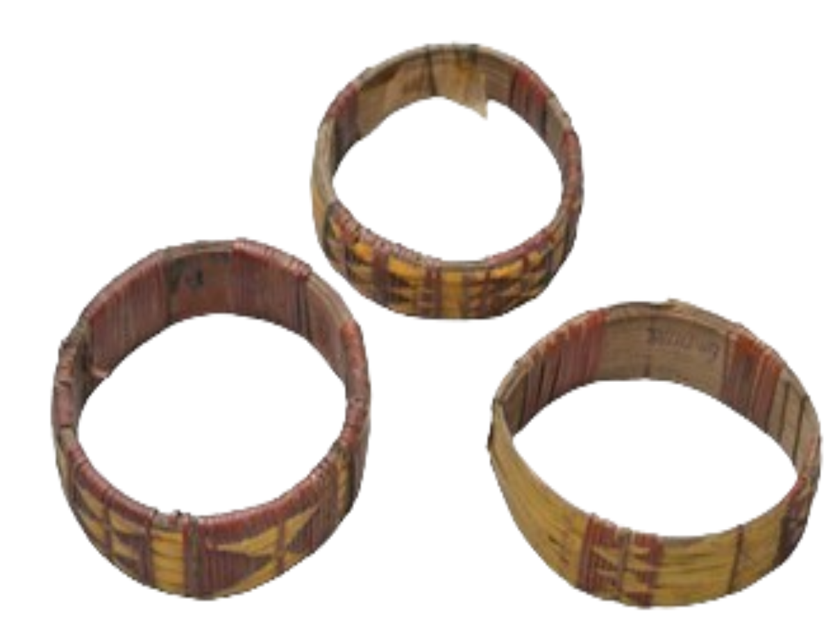 Geometric pattern bamboo bangles Geometric pattern bamboo bangles