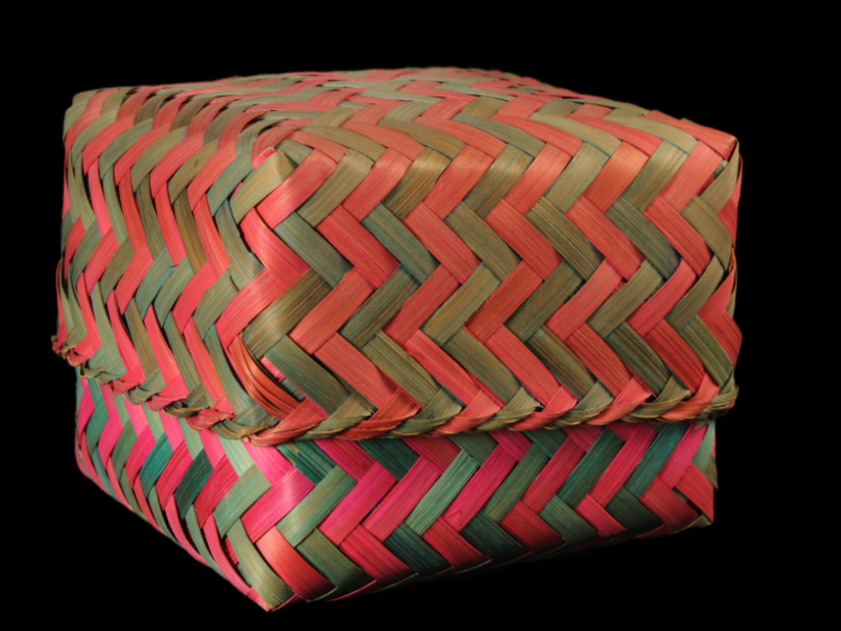 Bamboo Box with Lid: Traditional Craft of the Bhutia Tribe Bamboo Box with Lid: Traditional Craft of the Bhutia Tribe