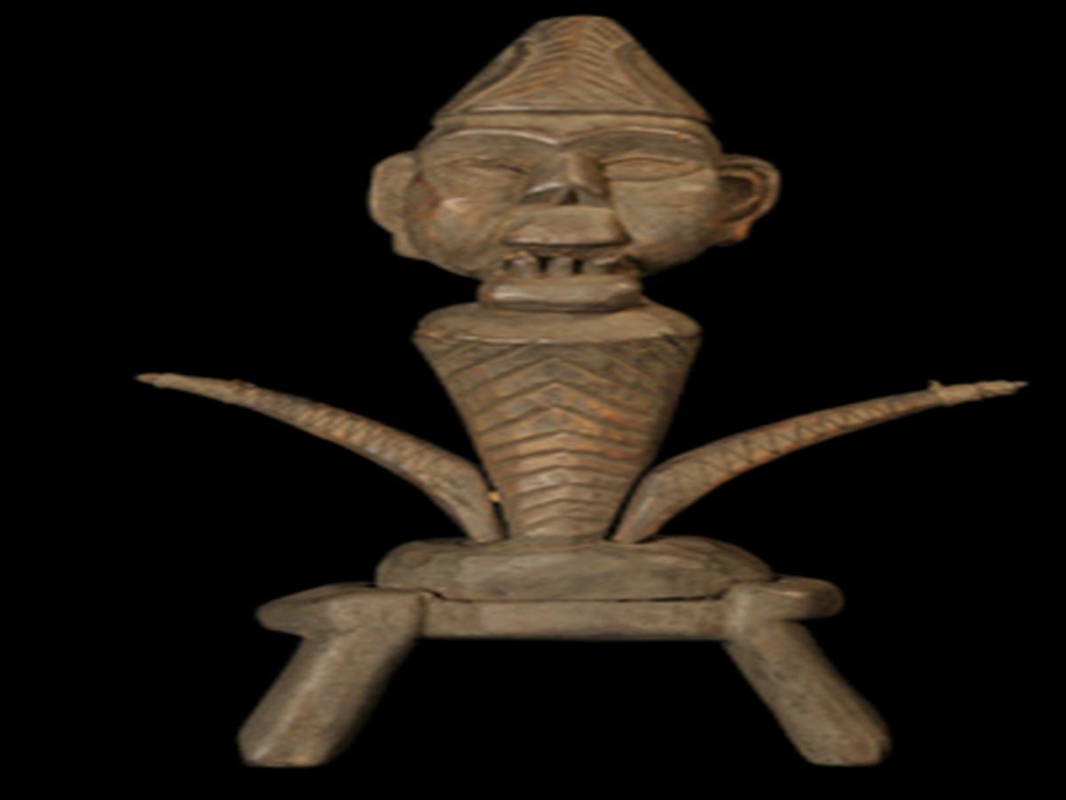 Konyak Naga male figure Konyak Naga male figure