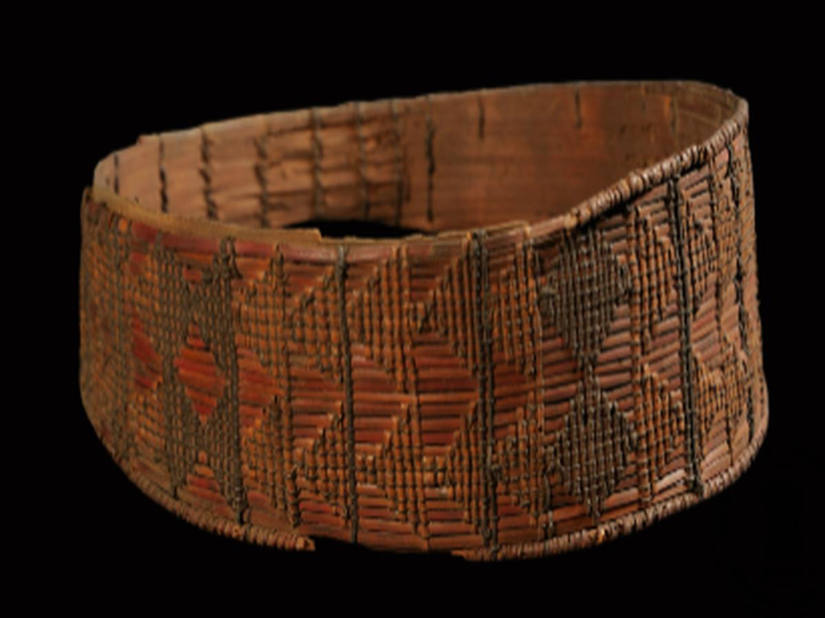 Oval Cane Headdress of Naga Tribe Oval Cane Headdress of Naga Tribe