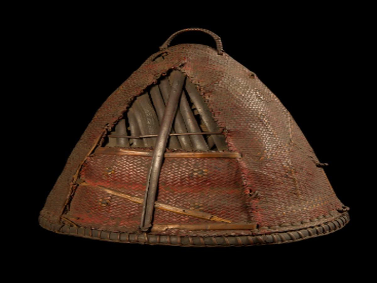 Conical Cane Hat of Naga Tribe Conical Cane Hat of Naga Tribe