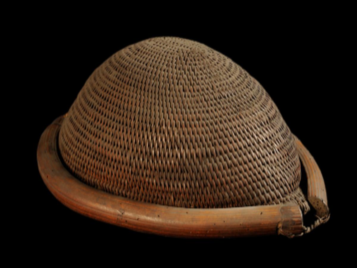Cane helmet of the Naga tribe Cane helmet of the Naga tribe
