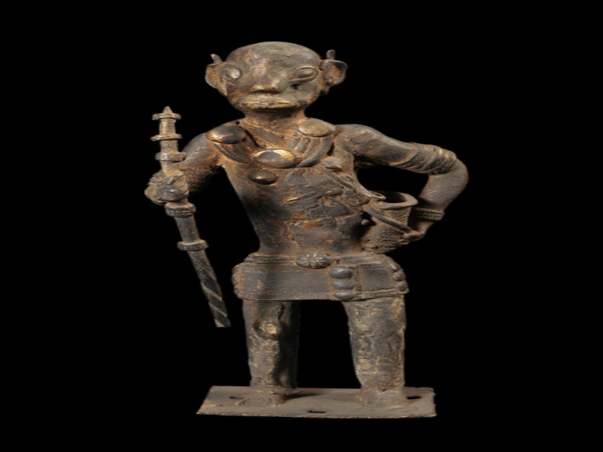 Brass Effigy of a Konyak Woman Brass Effigy of a Konyak Woman