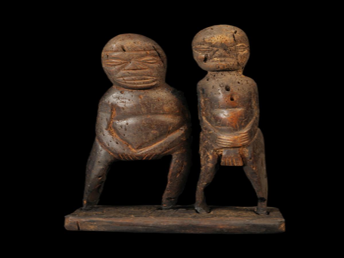 Bone Statue of a Regma Naga Couple Bone Statue of a Regma Naga Couple
