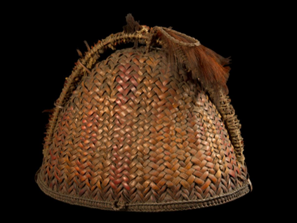 Cane Helmet of Naga Tribe Cane Helmet of Naga Tribe