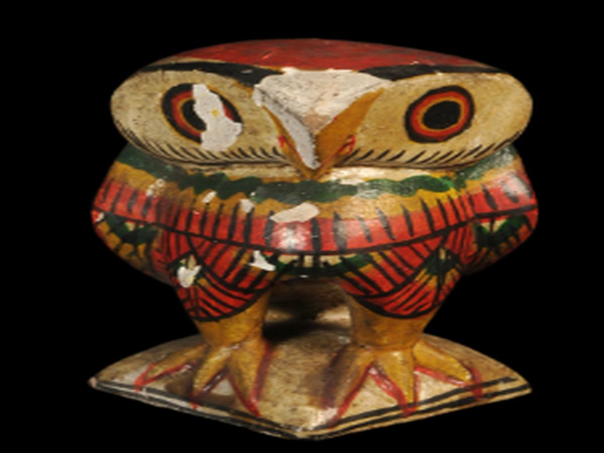 Coloured Wooden Effigy Coloured Wooden Effigy