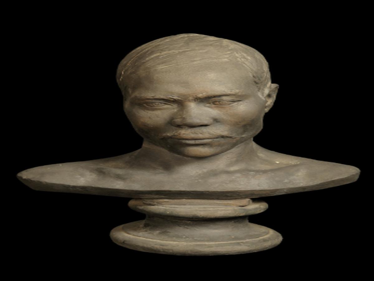 plaster bust of Kol man plaster bust of Kol man