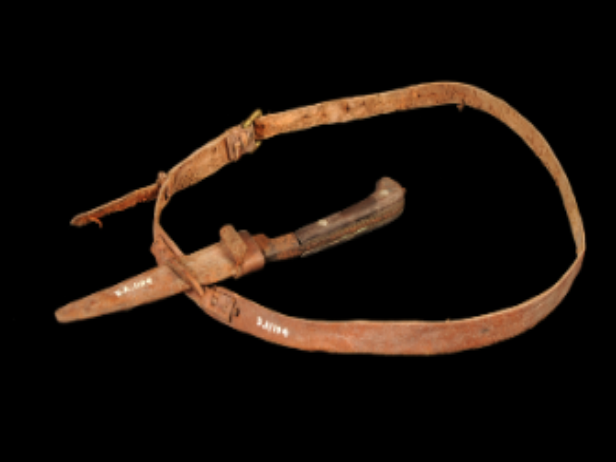 An iron-bladed knife An iron-bladed knife