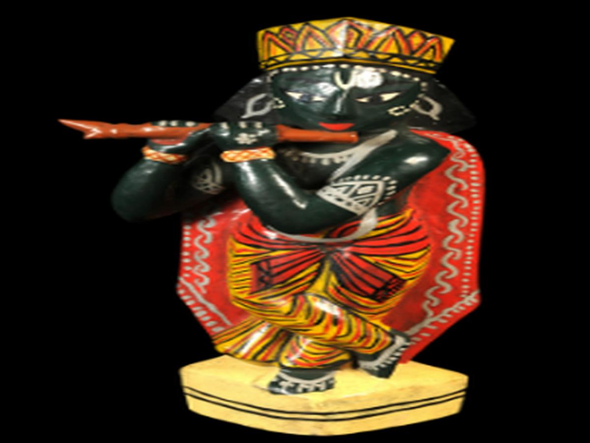 Wooden Carving of Lord Krishna Wooden Carving of Lord Krishna