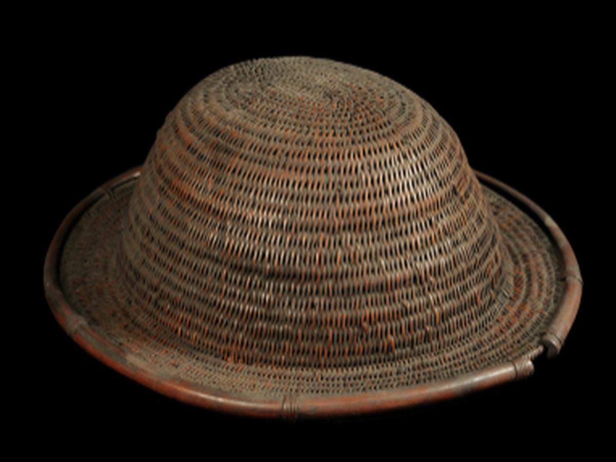 Cane Helmet of Abor Tribe Cane Helmet of Abor Tribe
