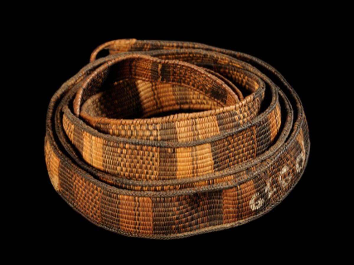 Cane and Orchid Skin Belt of Abor Tribe Cane and Orchid Skin Belt of Abor Tribe