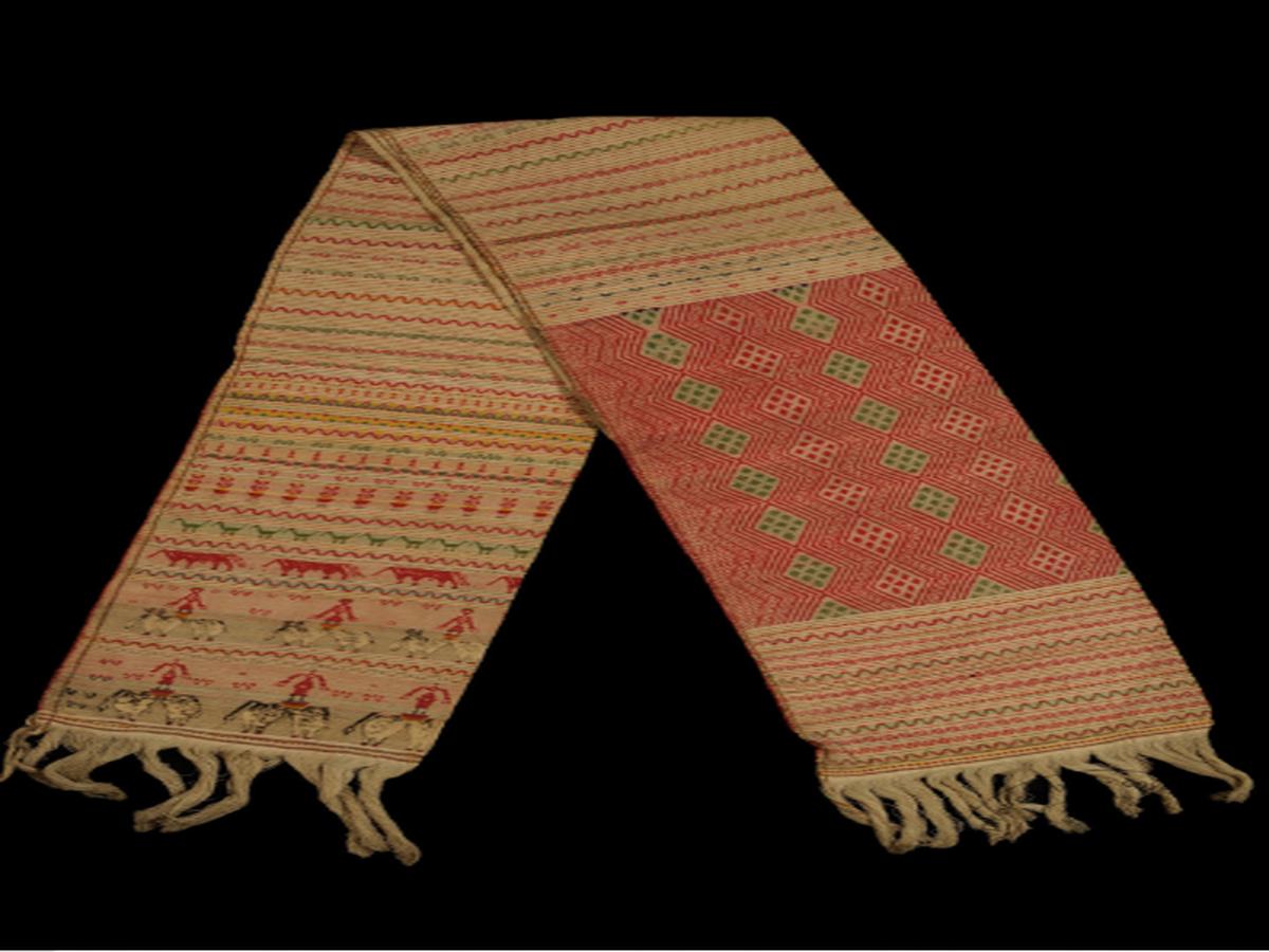  Embroidered Cotton Saddle Bag