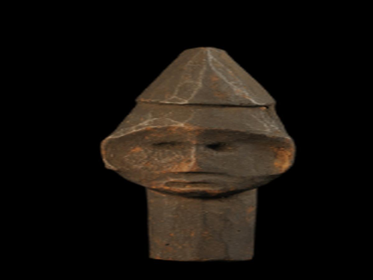 Wooden Head of Konyak Tribe Wooden Head of Konyak Tribe