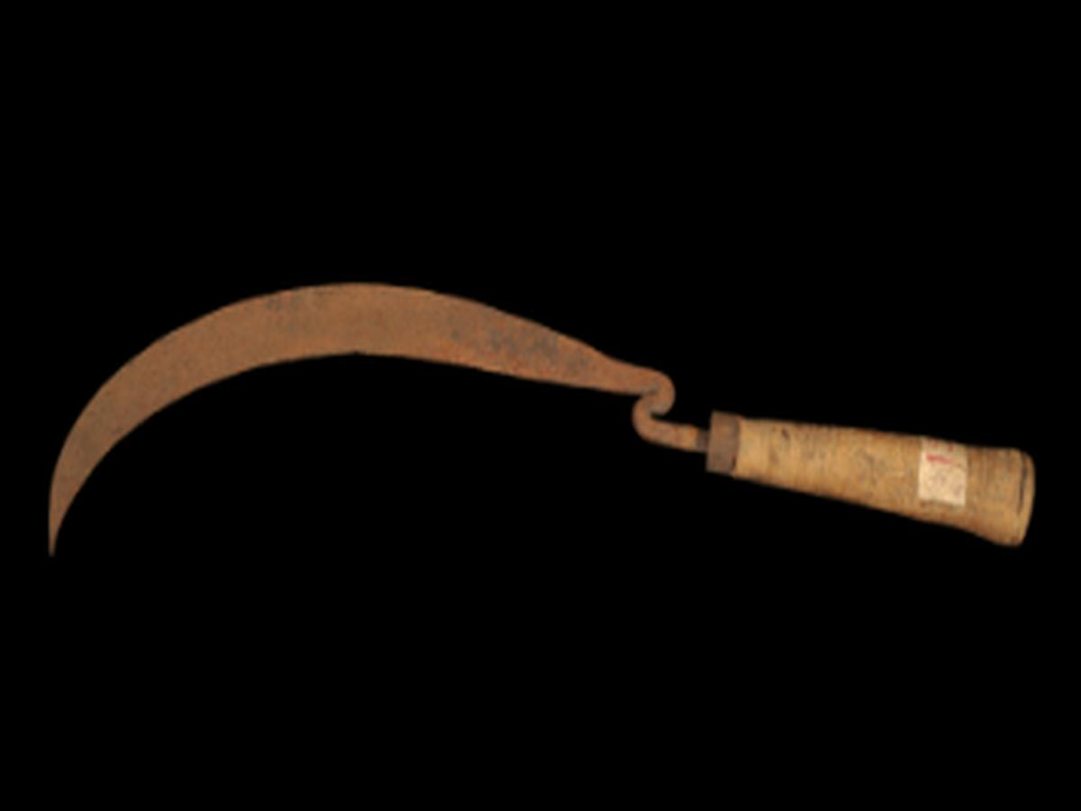 Engraved Sickle of Santal Tribe Engraved Sickle of Santal Tribe