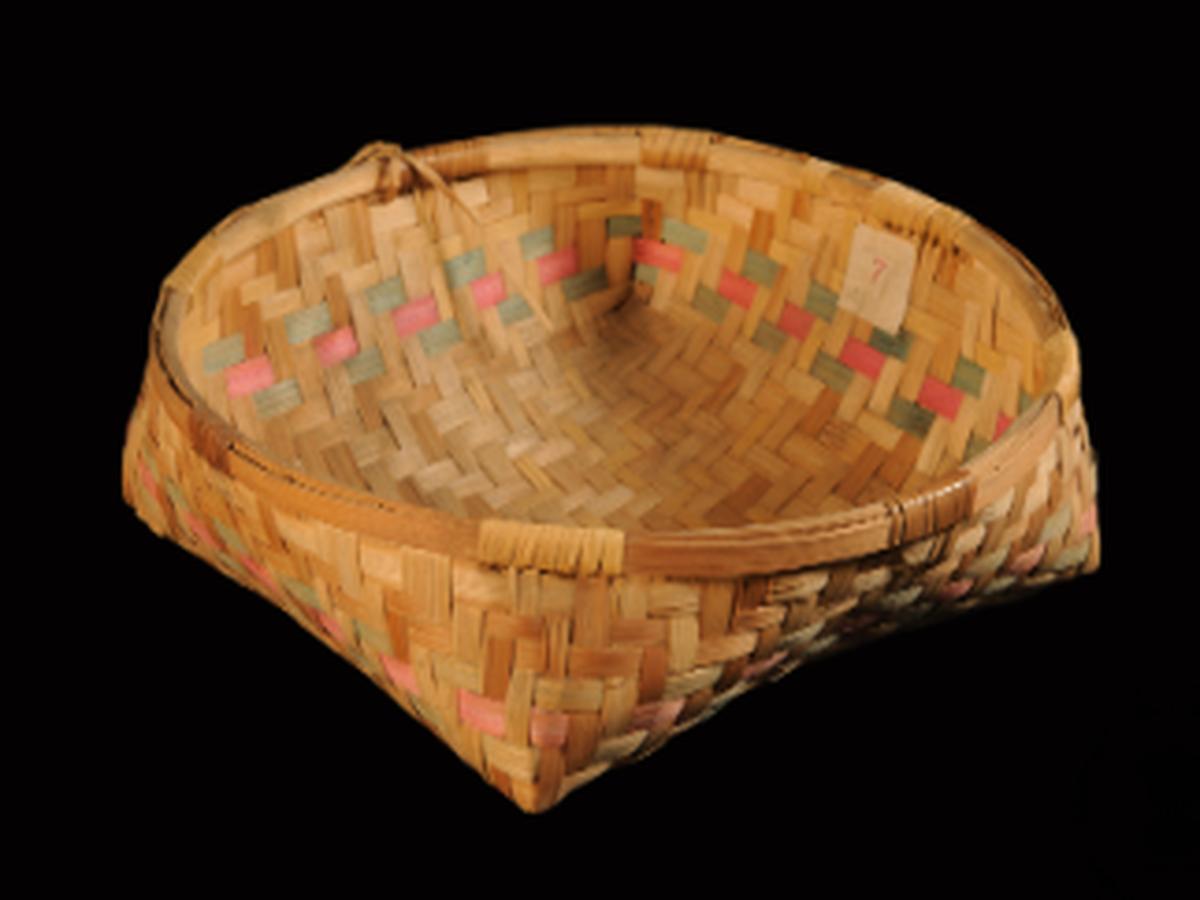 Decorated Bamboo Basket Decorated Bamboo Basket