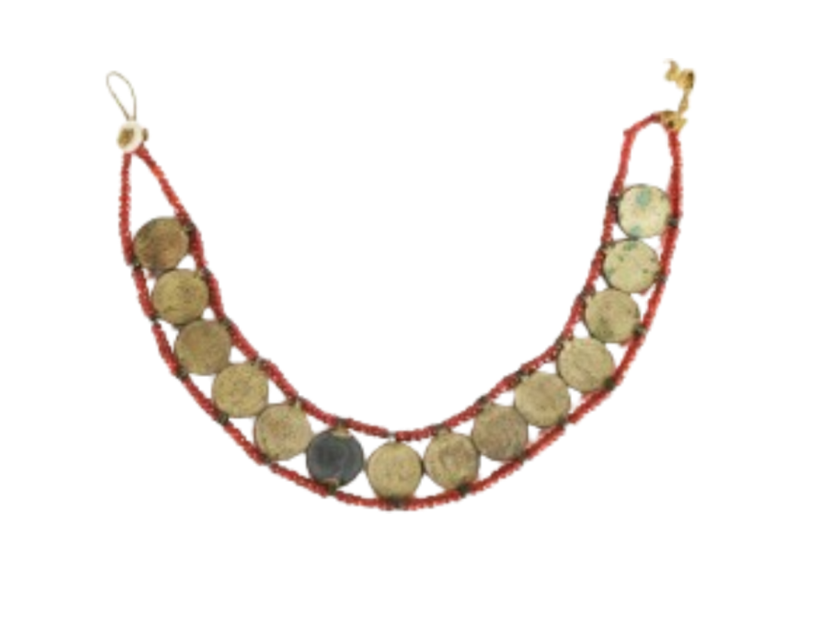 Silver Coin Bead Necklace Silver Coin Bead Necklace