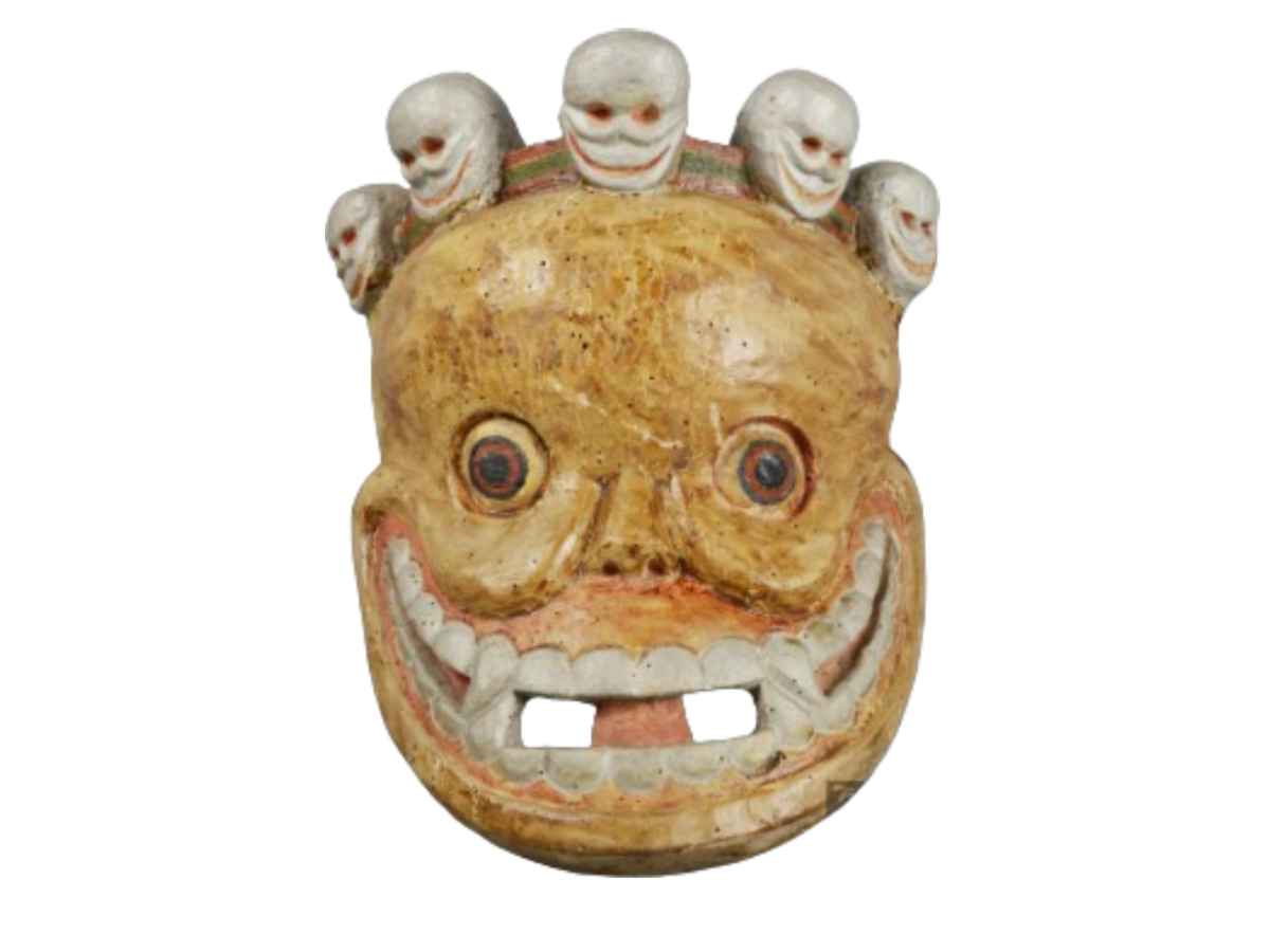 Monpa Tribe’s Wooden Skull Mask Monpa Tribe’s Wooden Skull Mask