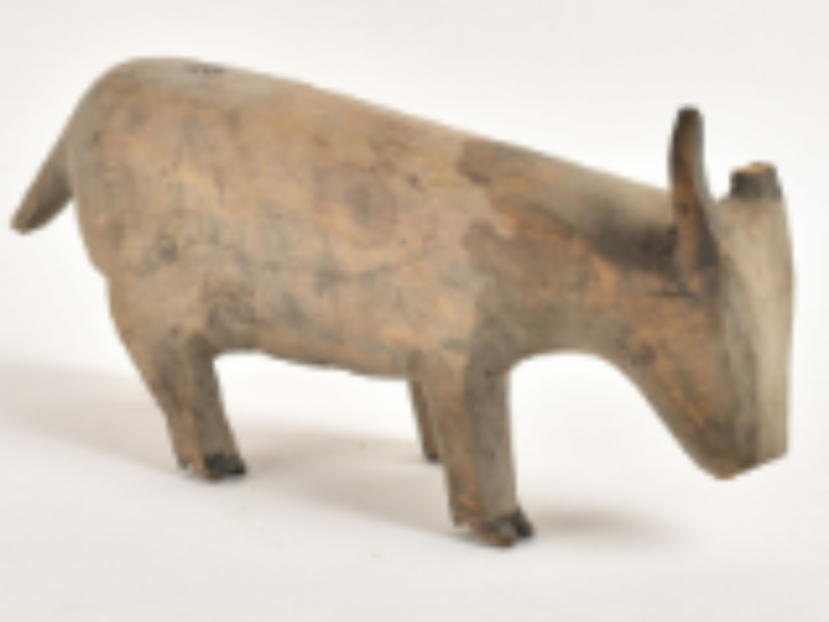 Goat Wooden Sculpture of the Apatani Tribe Goat Wooden Sculpture of the Apatani Tribe