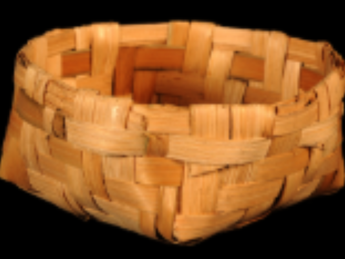 Flat Bamboo Splits Basket Flat Bamboo Splits Basket