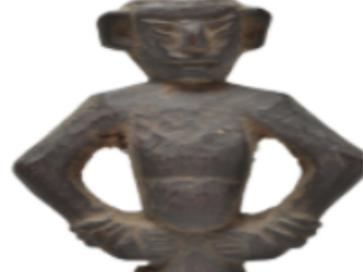 A Human Figure Wooden Sculpture A Human Figure Wooden Sculpture