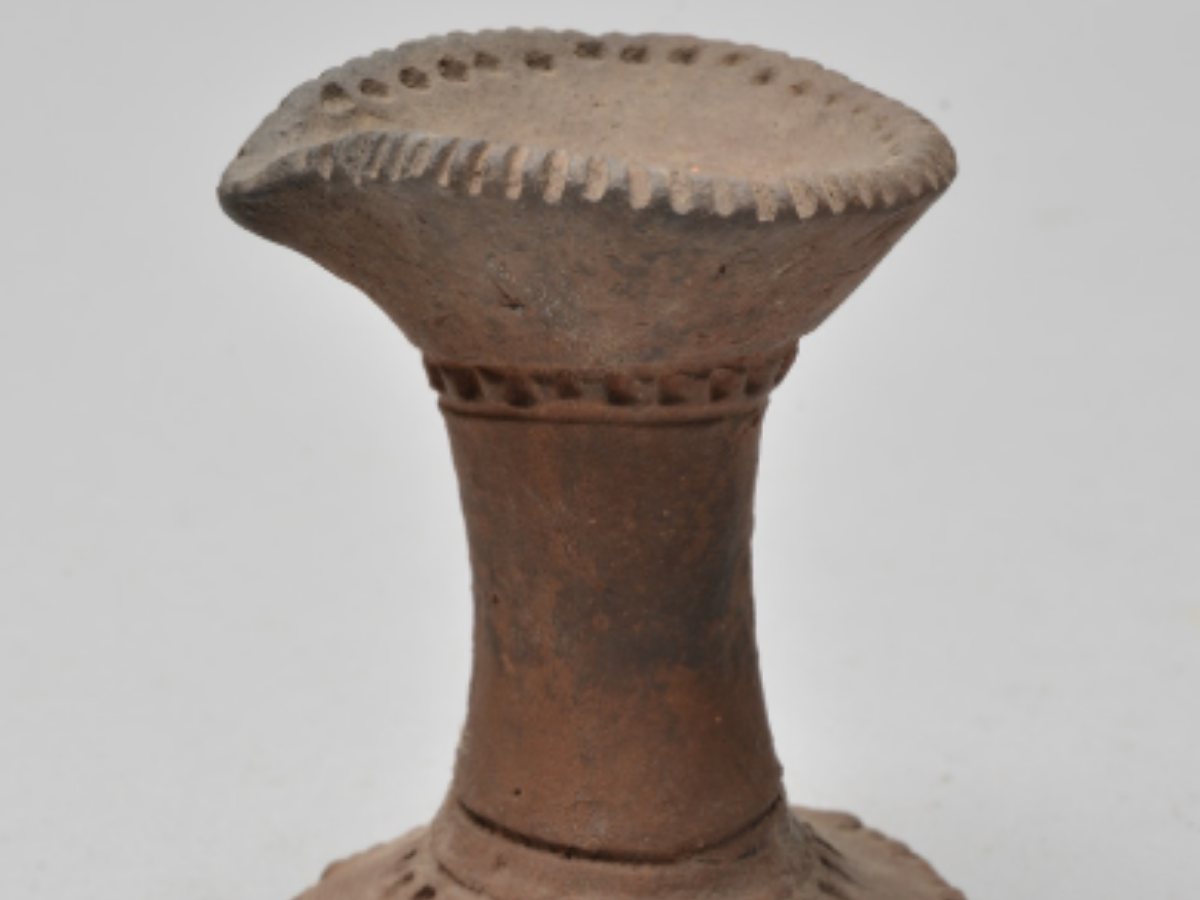 An Earthen Clay Lamp of the Saora Tribe An Earthen Clay Lamp of the Saora Tribe