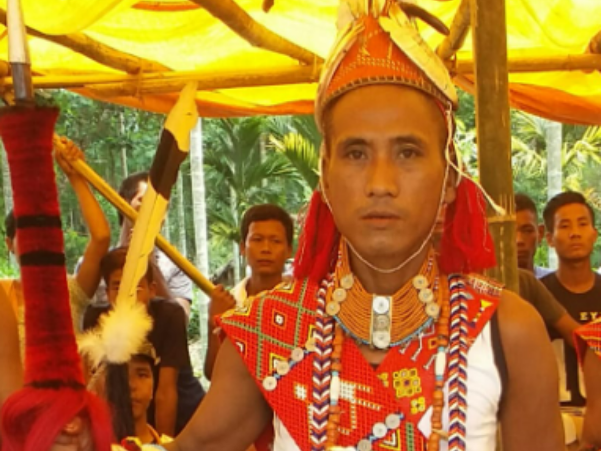 Traditional Attire of Konyak Men Traditional Attire of Konyak Men