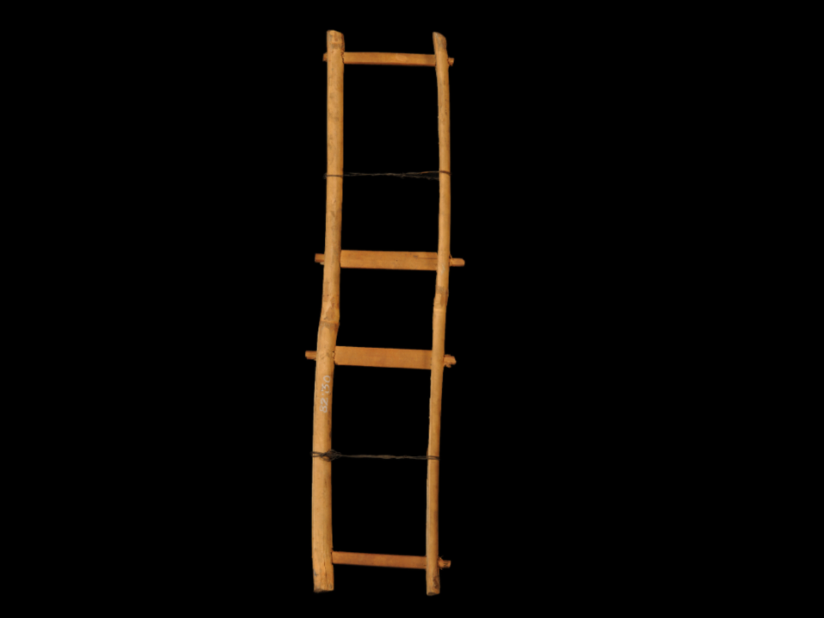 Traditional Bamboo Ladder of the Rabha Tribe Traditional Bamboo Ladder of the Rabha Tribe