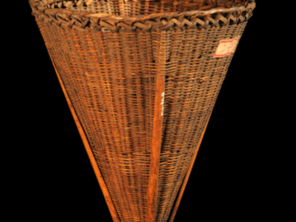 Conical Bamboo Basket of Angami Naga Tribe Conical Bamboo Basket of Angami Naga Tribe