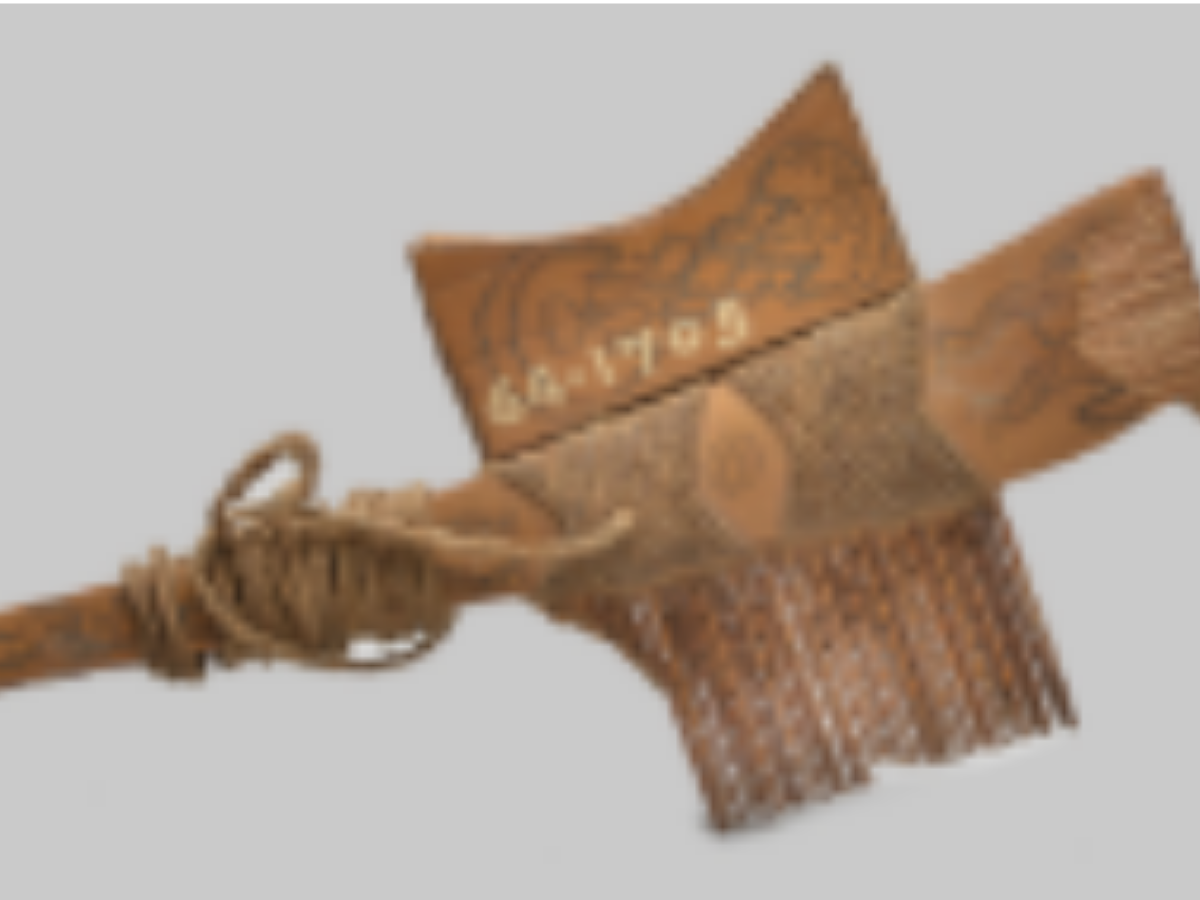 Bamboo comb representing Bhuiya Tribe Bamboo comb representing Bhuiya Tribe