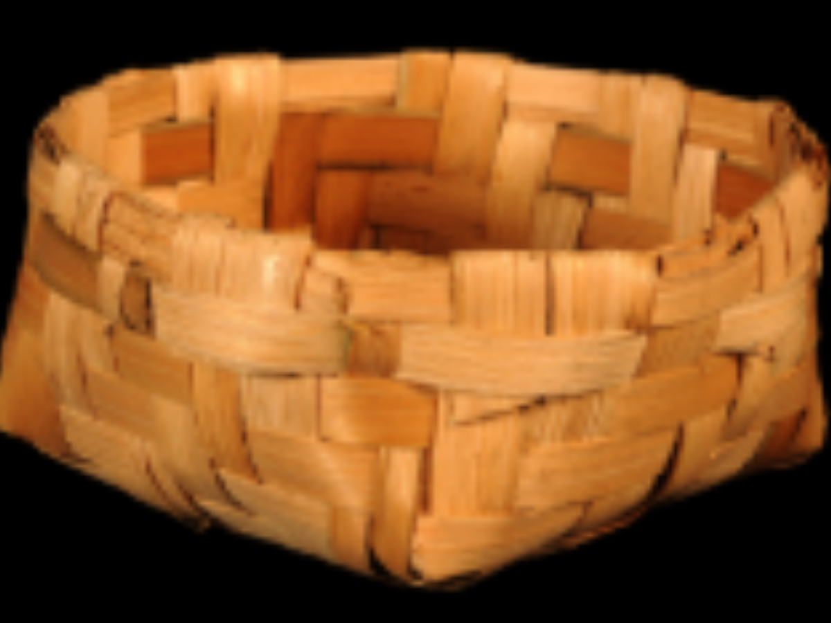 Flat Bamboo Splits Basket Flat Bamboo Splits Basket